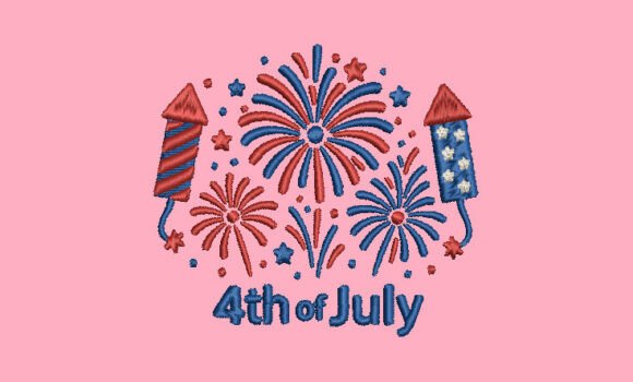 4 of July Embroidery File