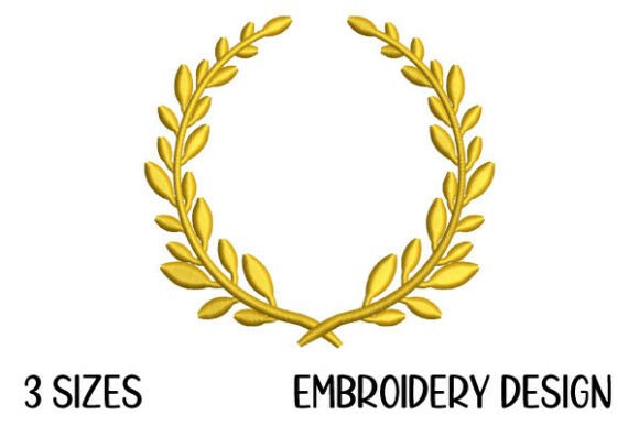 Anniversary Wreath Embroidery Design
