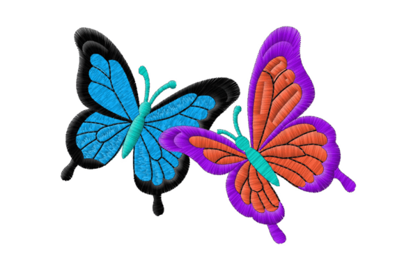 Creative Butterflies Embroidery Design