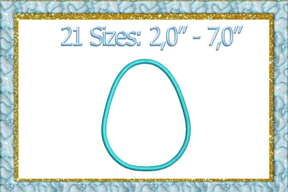 Egg Applique Embroidery Design