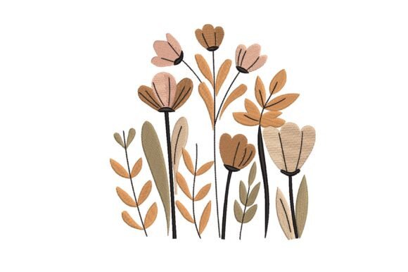 Flowers Boho Embroidery Design Wildslowe