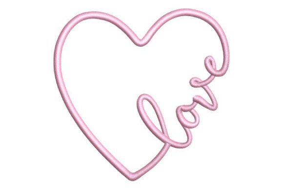 Love Inside Heart – Embroidery Design
