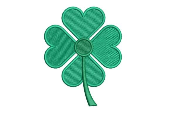 Lucky Four-Leaf Clover Embroidery Design