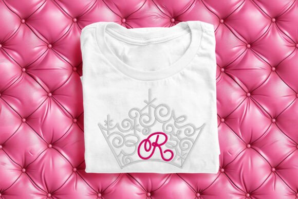 Magical Tiara with Letter R Embroidery