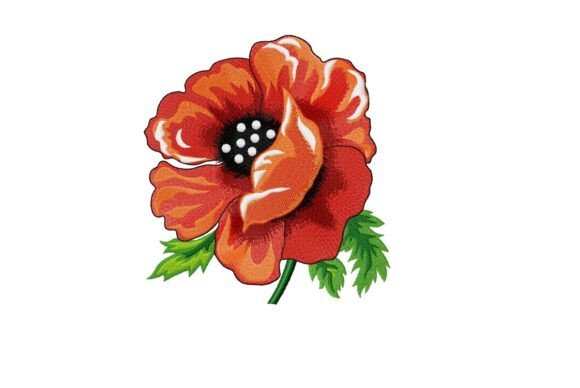 Poppy Embroidery Design