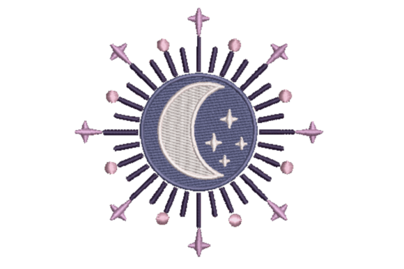 Sun and Moon Embroidery